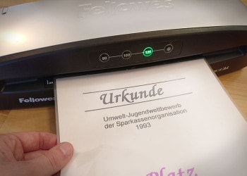 Laminiergerät Fellowes 3i A4 - Einzug