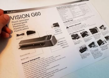 Leider ist die Anleitung nur ein einseitig bedrucktes A4 Blatt - auf englisch.